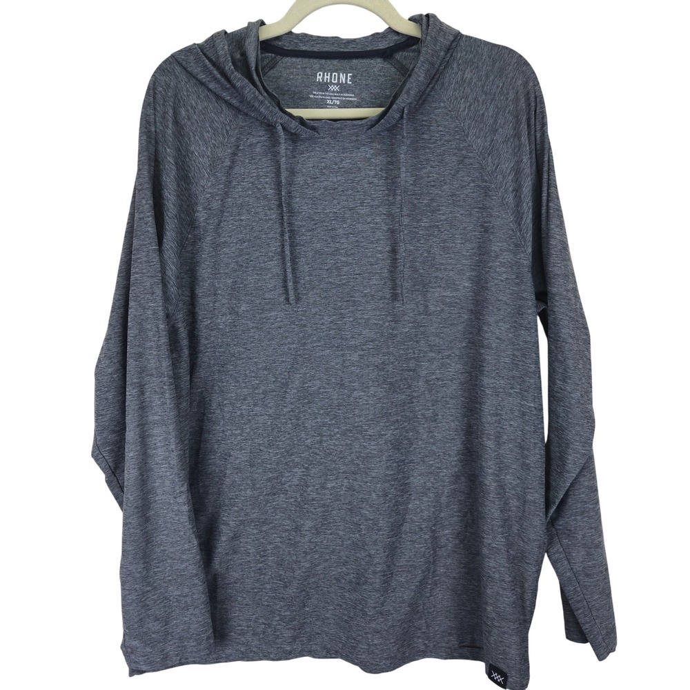 Rhone Mens Lightweight Performance Hoodie Size XL Gray Activewear Athleisure